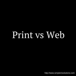Is print dead?
